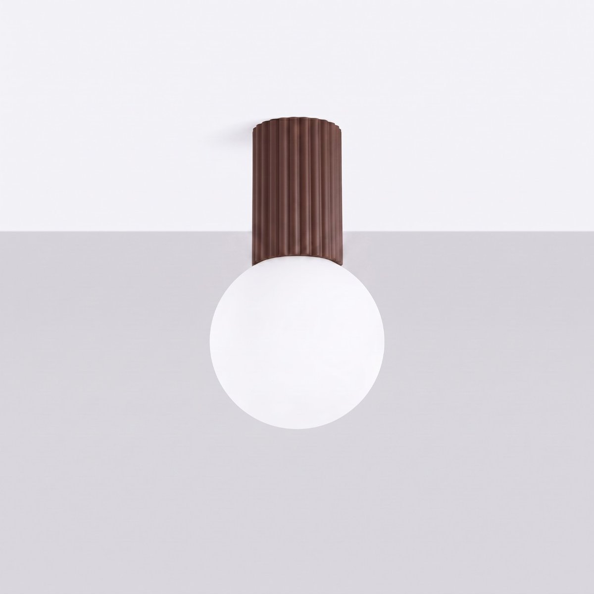 Plafonnier Aluminium Brun G9 1 Halo brun, EDEN