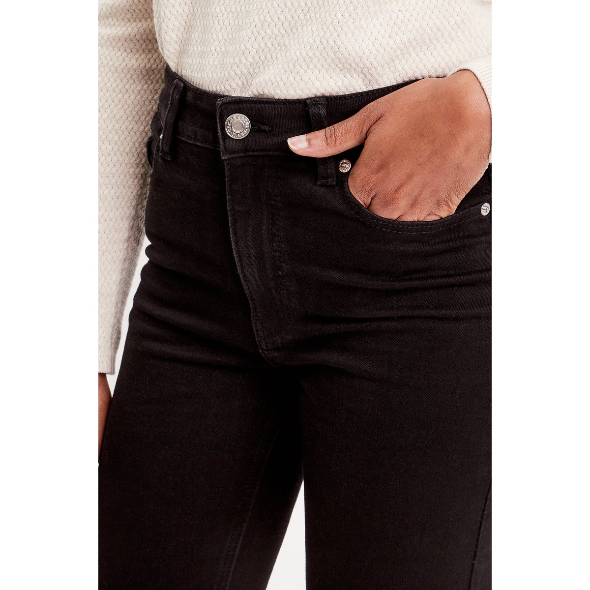 Jeans flare denim noir, CACHE CACHE