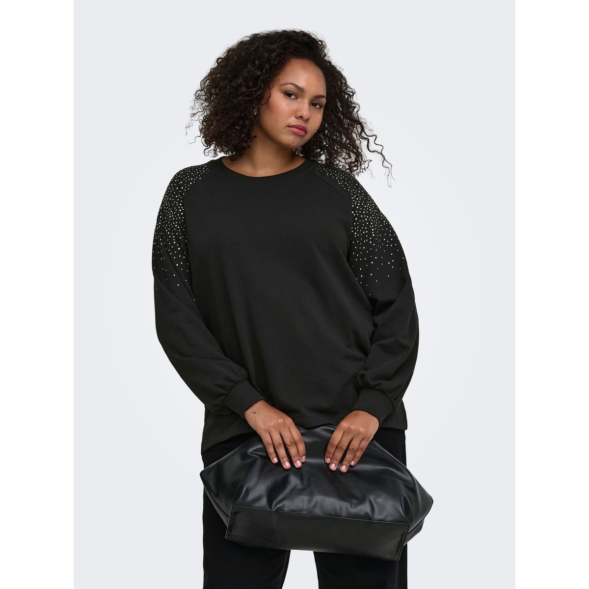 Sweat-Shirt black 1, ONLY CARMAKOMA
