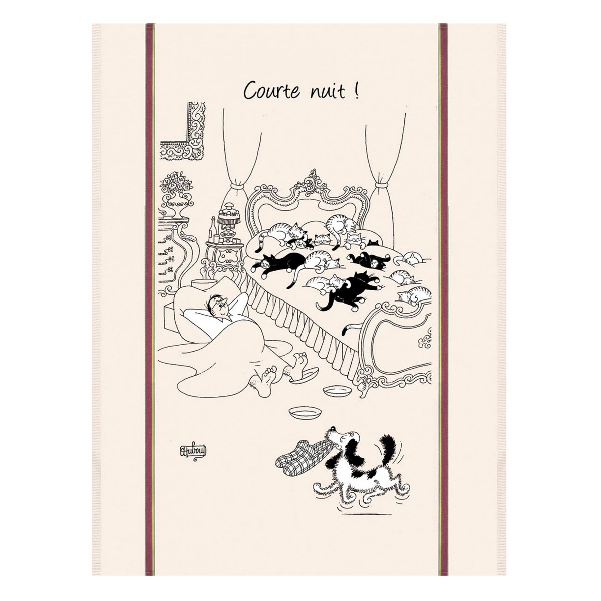 Grand torchon Dubout Courte nuit ecru, WINKLER