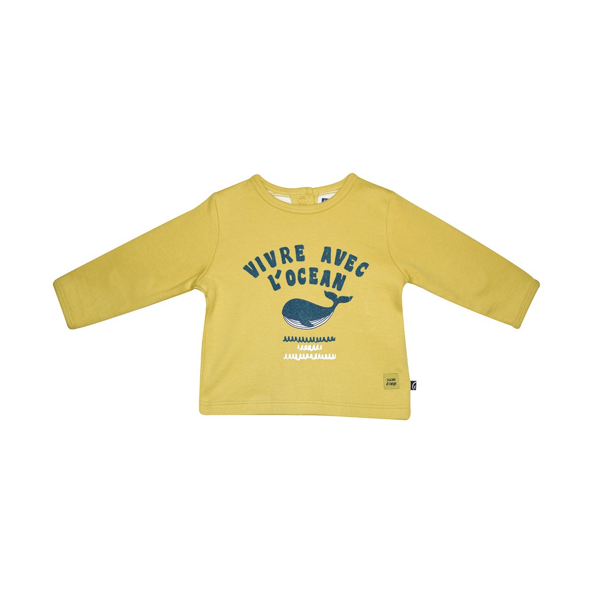 Tshirt pantalon merlin maille bebe jaune, SUCRE D'ORGE