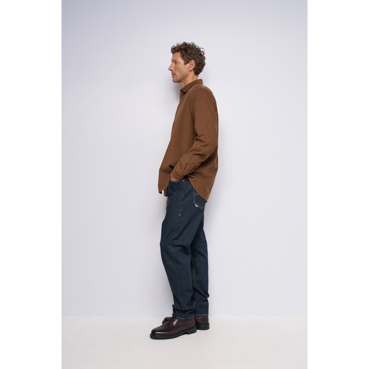 CHEMISE EN VELOURS CÔTELÉ marron, SALSA JEANS