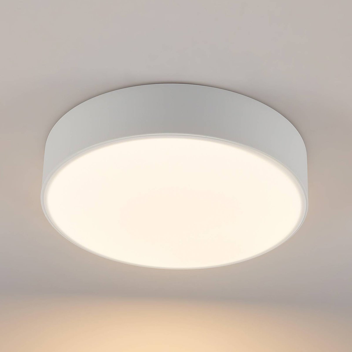 Plafonnier  moderneLED, Simera blanc, LINDBY