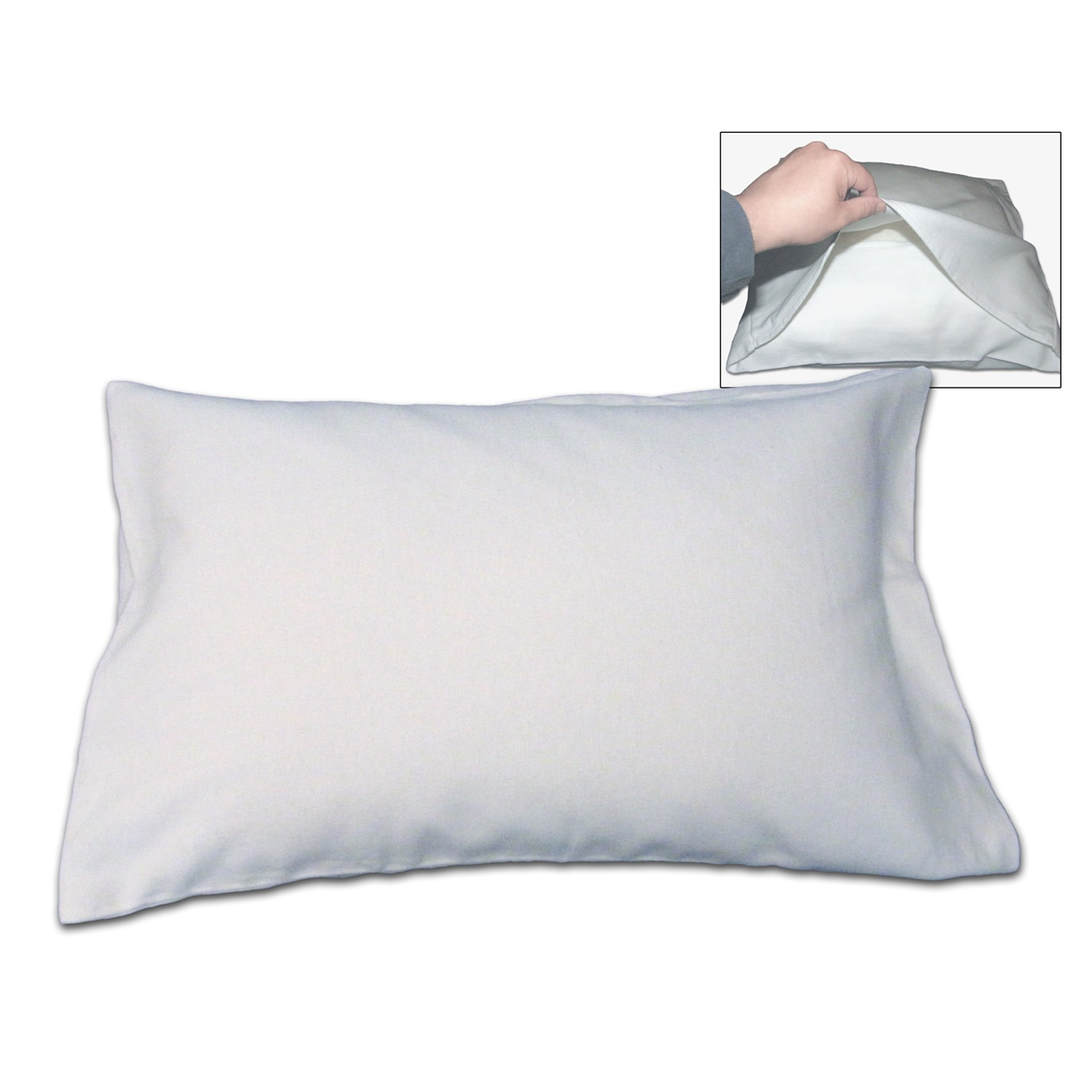 Protège oreiller - Molleton Coton Bio blanc, TRADITION DES VOSGES