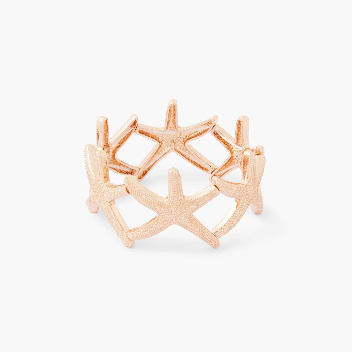 Bracelet élastique étoiles de mer doré, BALABOOSTE