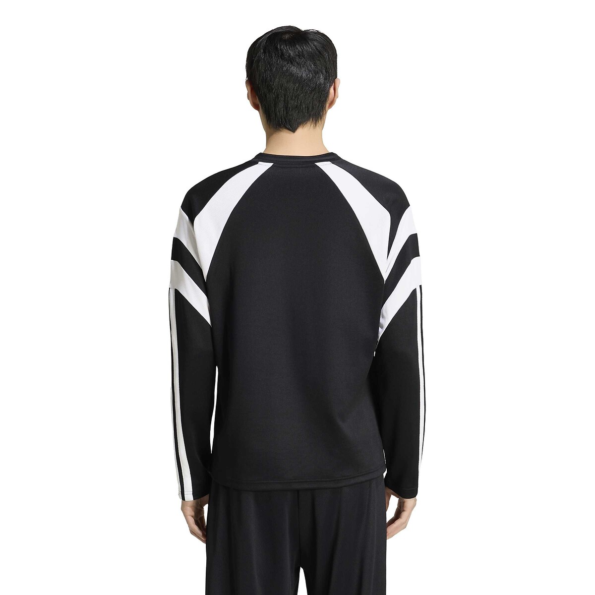 T-shirt manches longues, en jersey, HOUSE OF TIRO noir, ADIDAS SPORTSWEAR