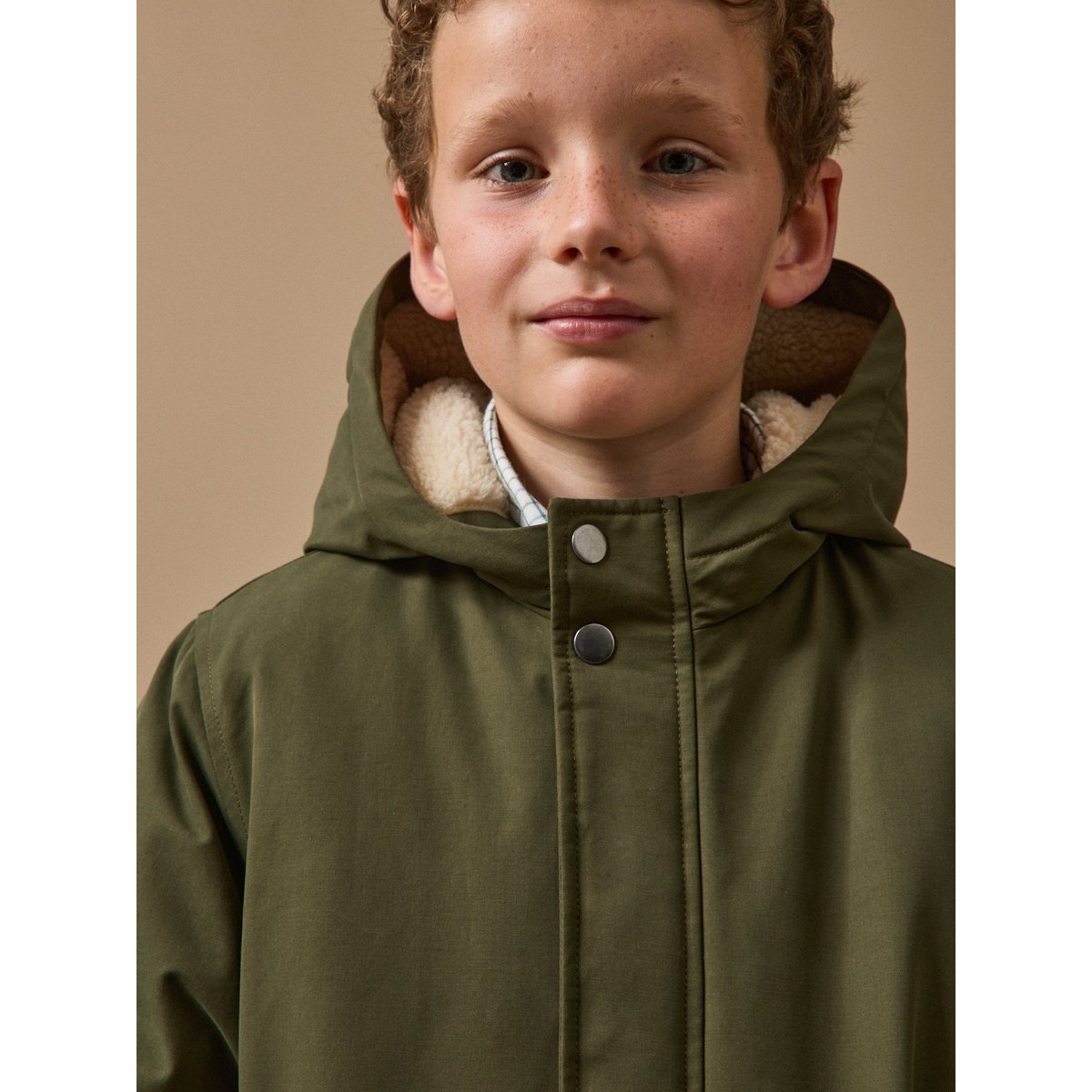 Parka doublée sherpa kaki, CYRILLUS