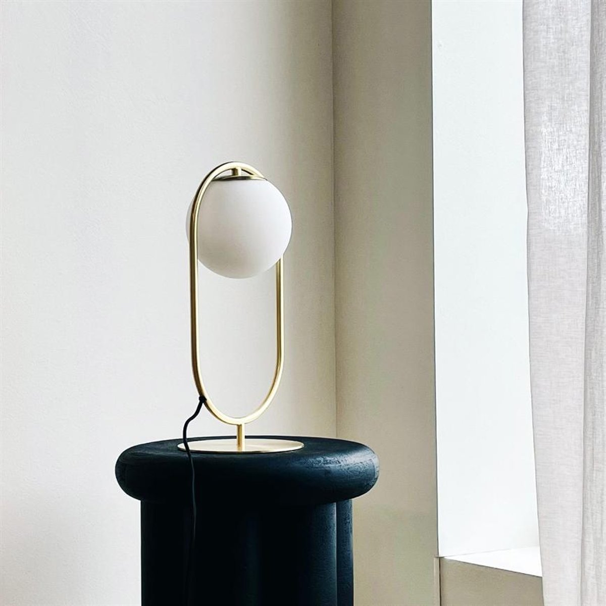 Lampe à poser en Métal brass Reims brass, DYBERG LARSEN