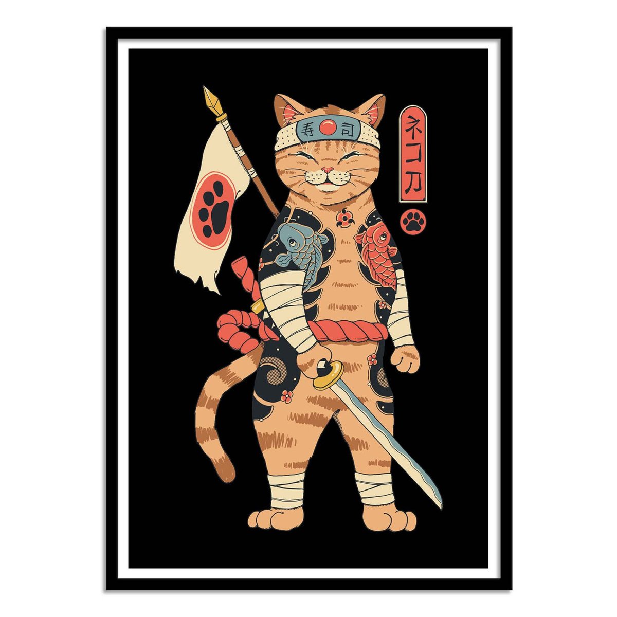 Affiche d'art - Neko Shogun - Vincent Trinidad affiche d'art, WALL EDITIONS