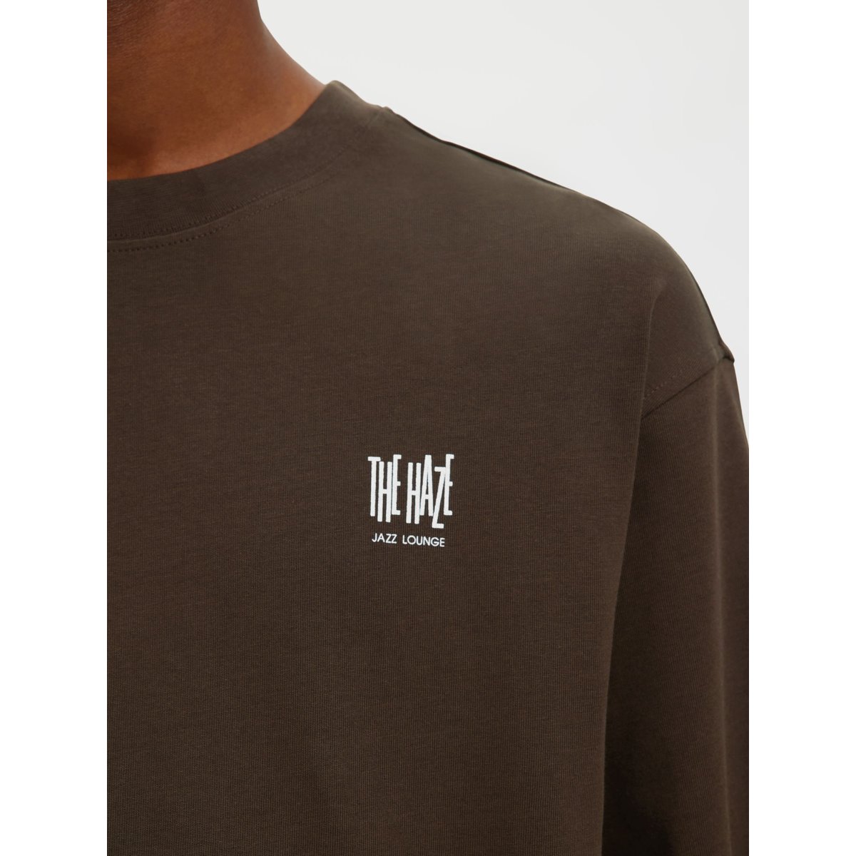 T-Shirt Ras Du Cou marron - delicioso, SELECTED