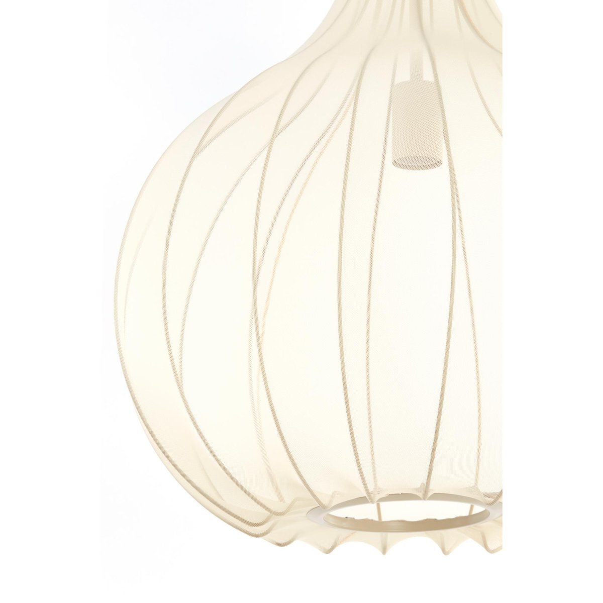 Lampe Suspendue Textiles ELATI sable, LIGHT & LIVING 