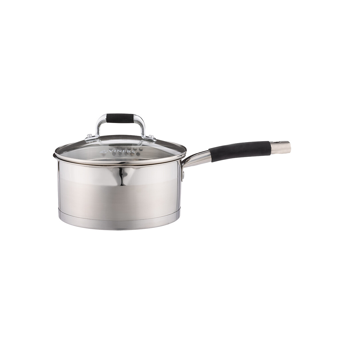 Select 18cm Stainless Steel Sauce Pan black, VINERS