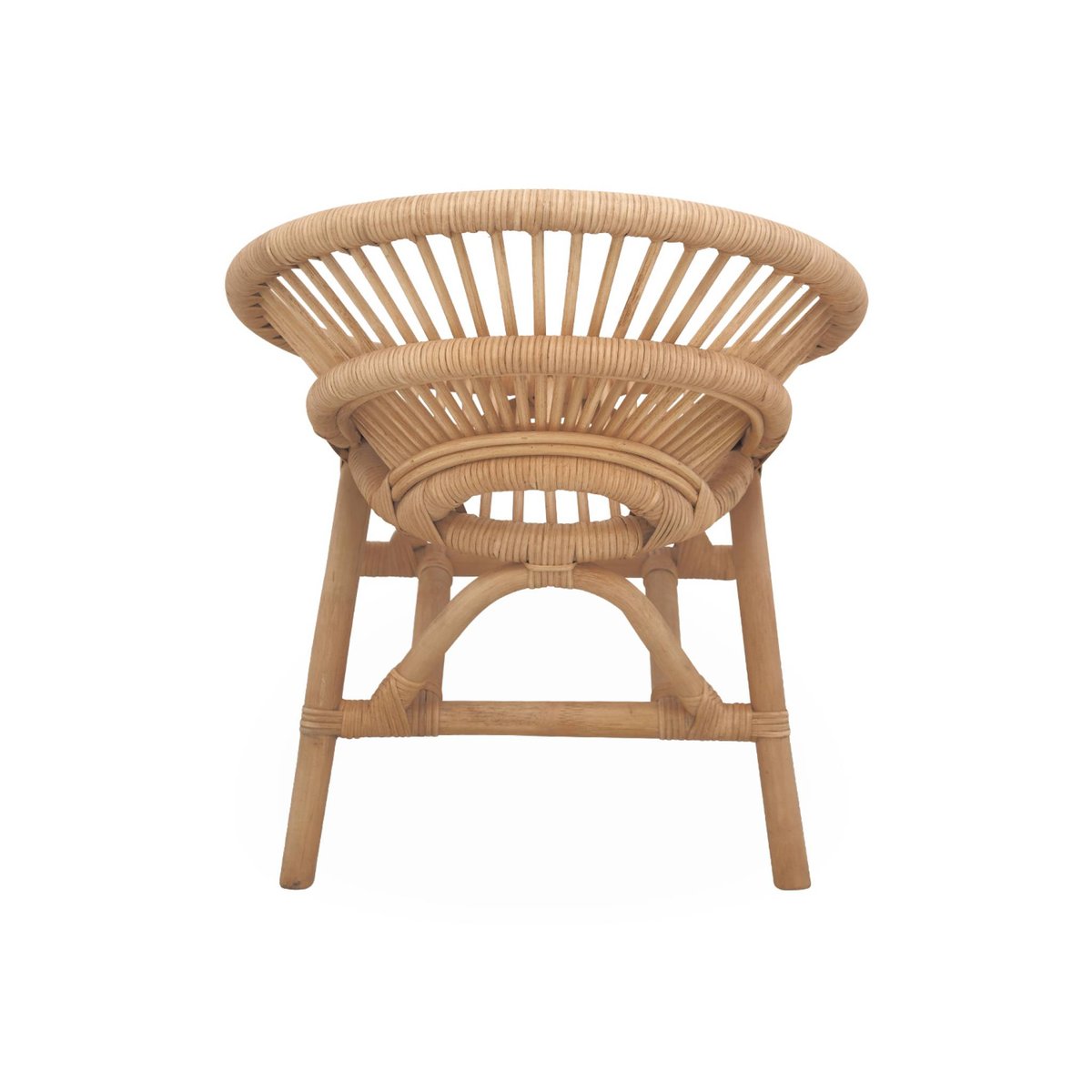 Fauteuil enfant vintage rotin MAEVA naturel, SWEEEK