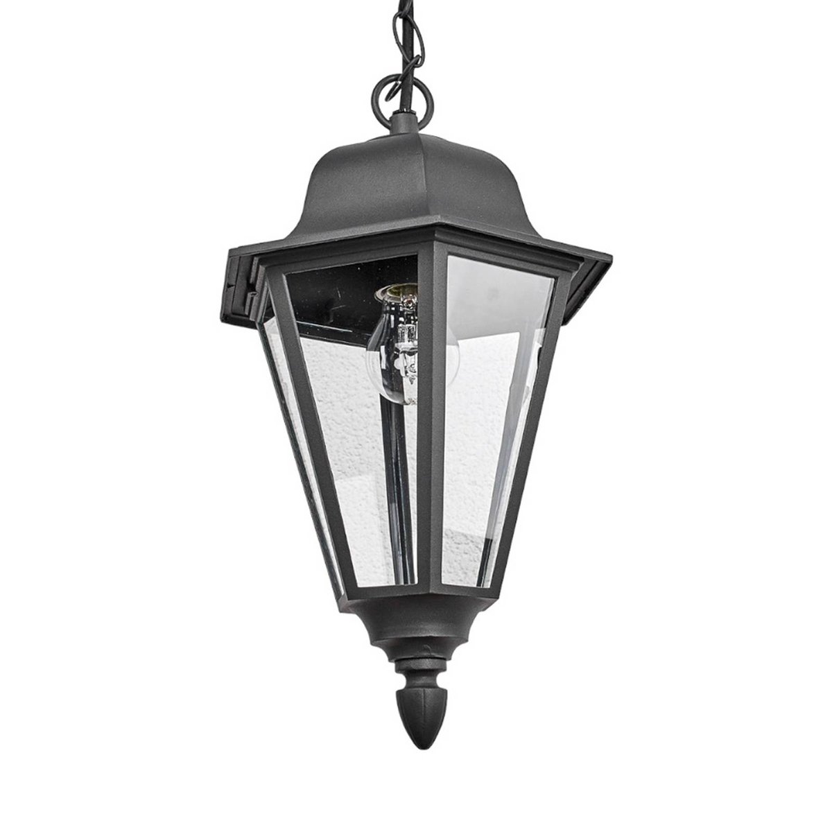 Luminaire extérieur en aluminium moderne anthracite, transparent, LINDBY