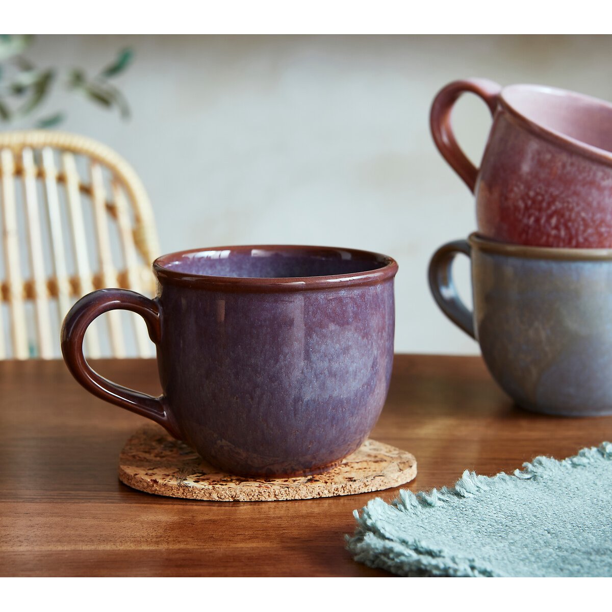 Set of 4 Minerals Mugs purple, PORTMEIRION