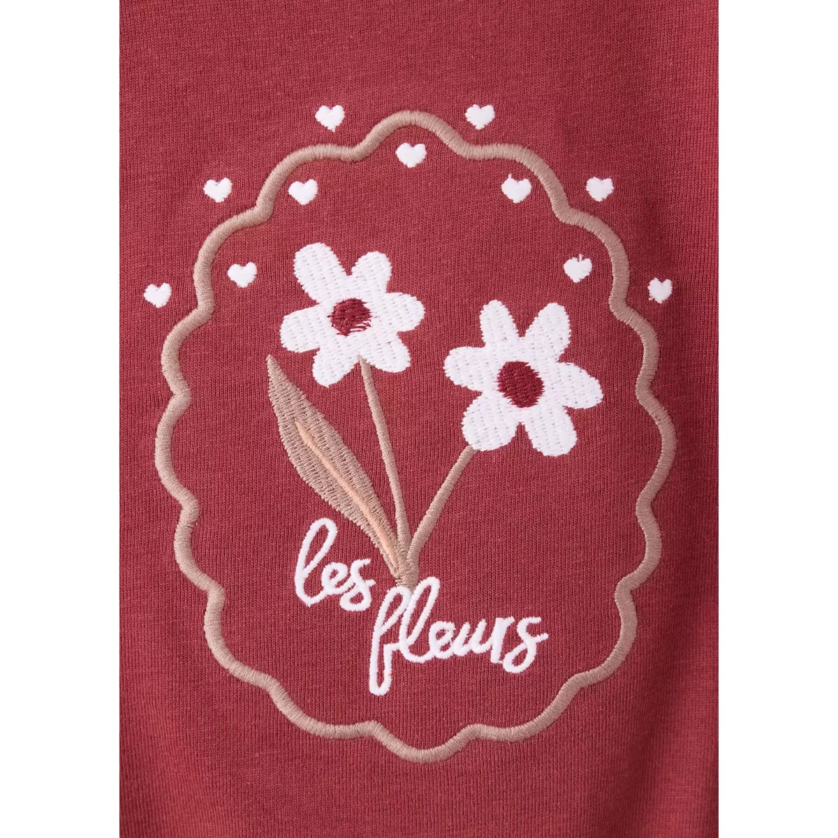 T-shirt détail brodé cerise, MANGO BABY