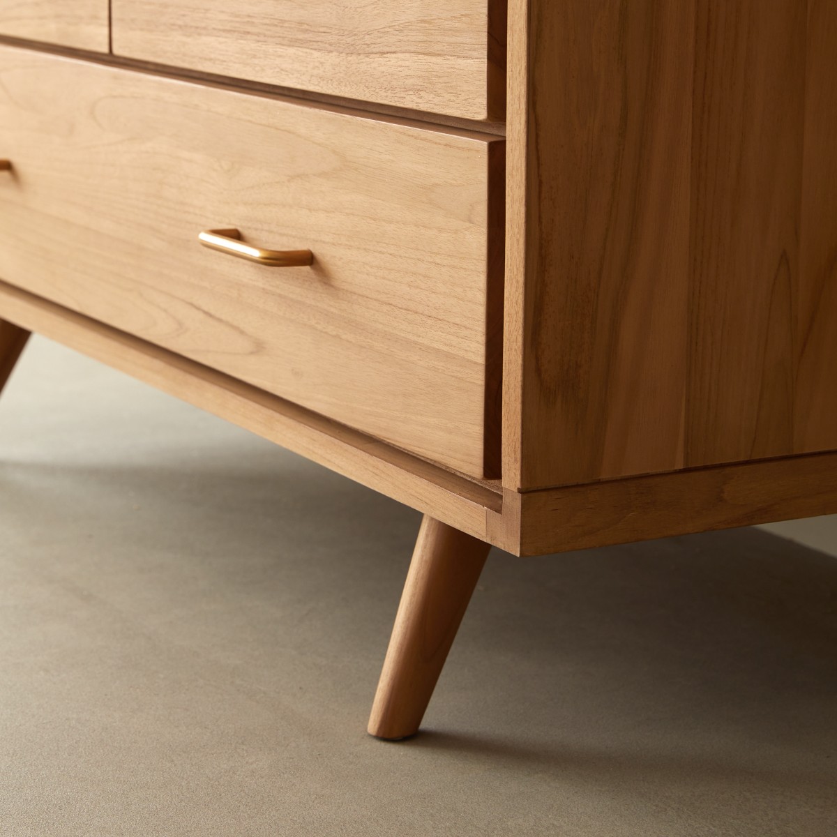 Commode en Teck massif, KORT naturel, TIKAMOON