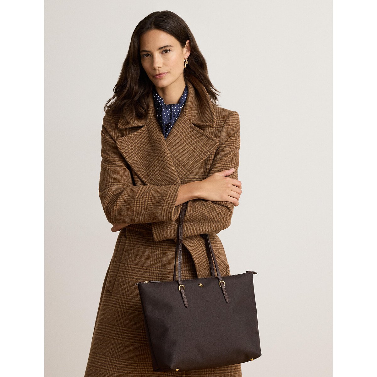 Sac à main cabas marron, LAUREN RALPH LAUREN