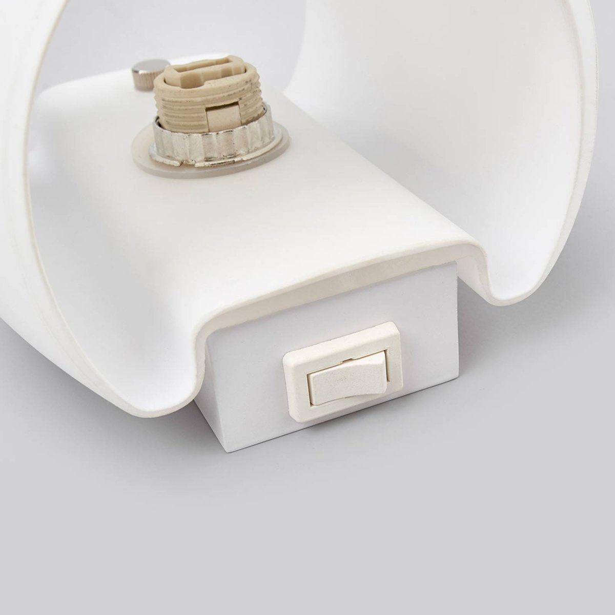 Applique en verre moderne, Lusine blanc, LUCANDE