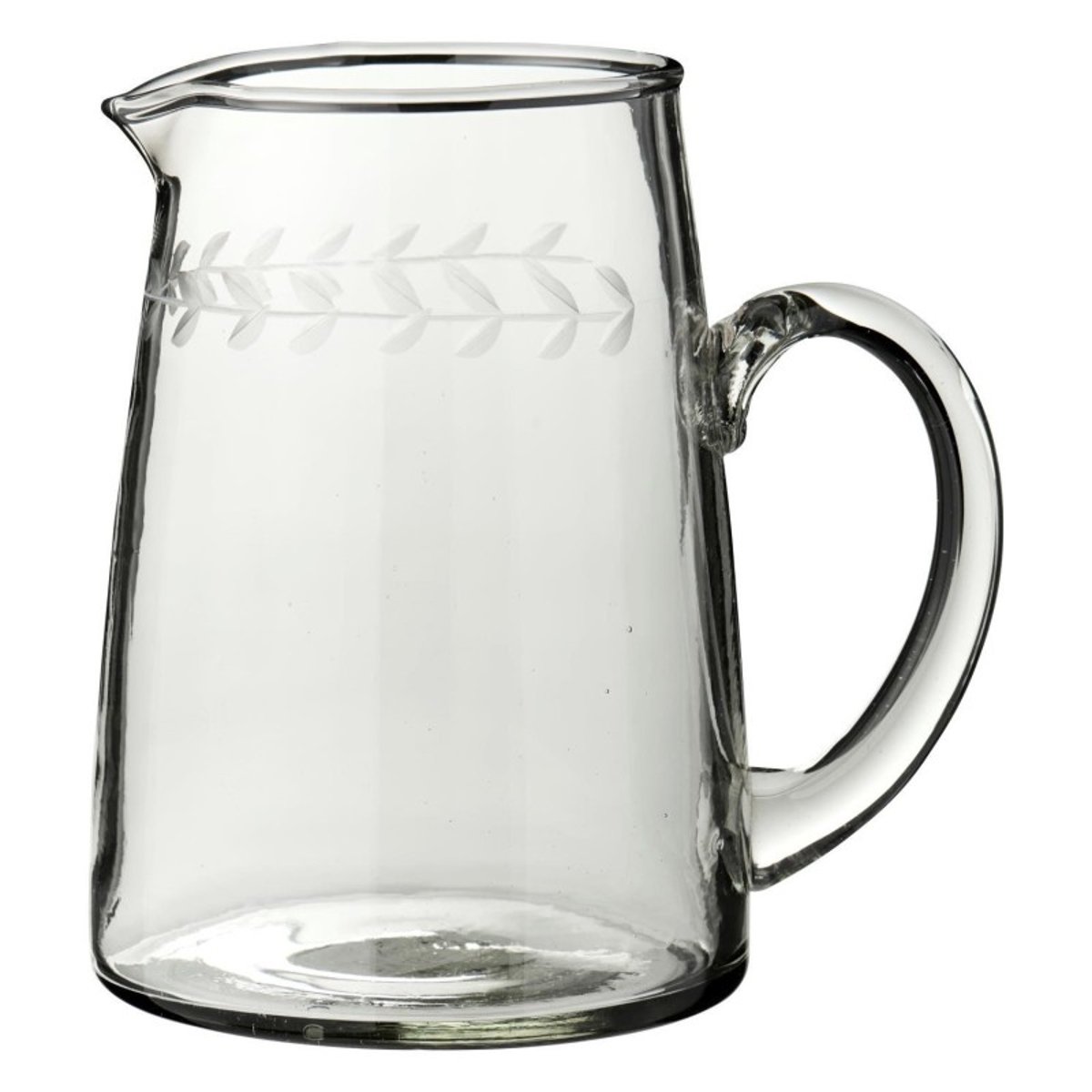 Petite carafe verre gravé transparent, IB LAURSEN
