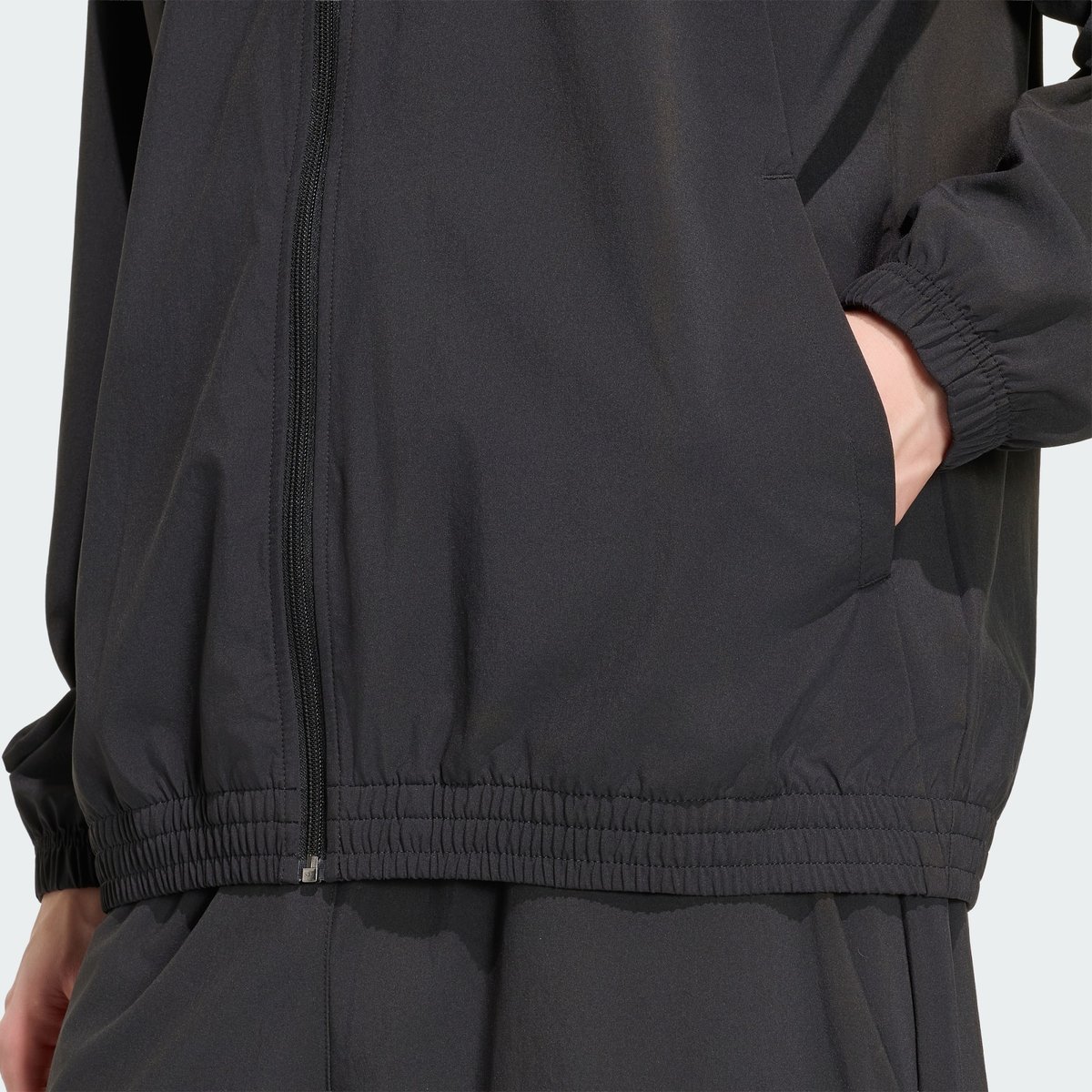Veste De Survêtement Zip Intégral Capuche Trèfle Tech Essentials Veste De Survêtement Zip Intégral Capuche Trèfle Tech Essentials black, adidas Originals