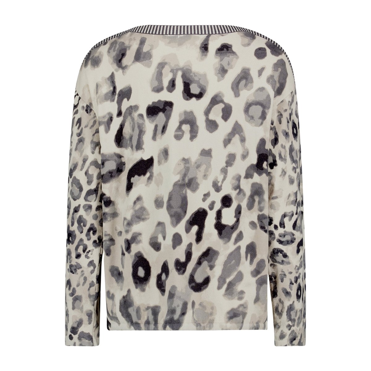 Pull-over en maille à manches longues gris/beige, BETTY BARCLAY