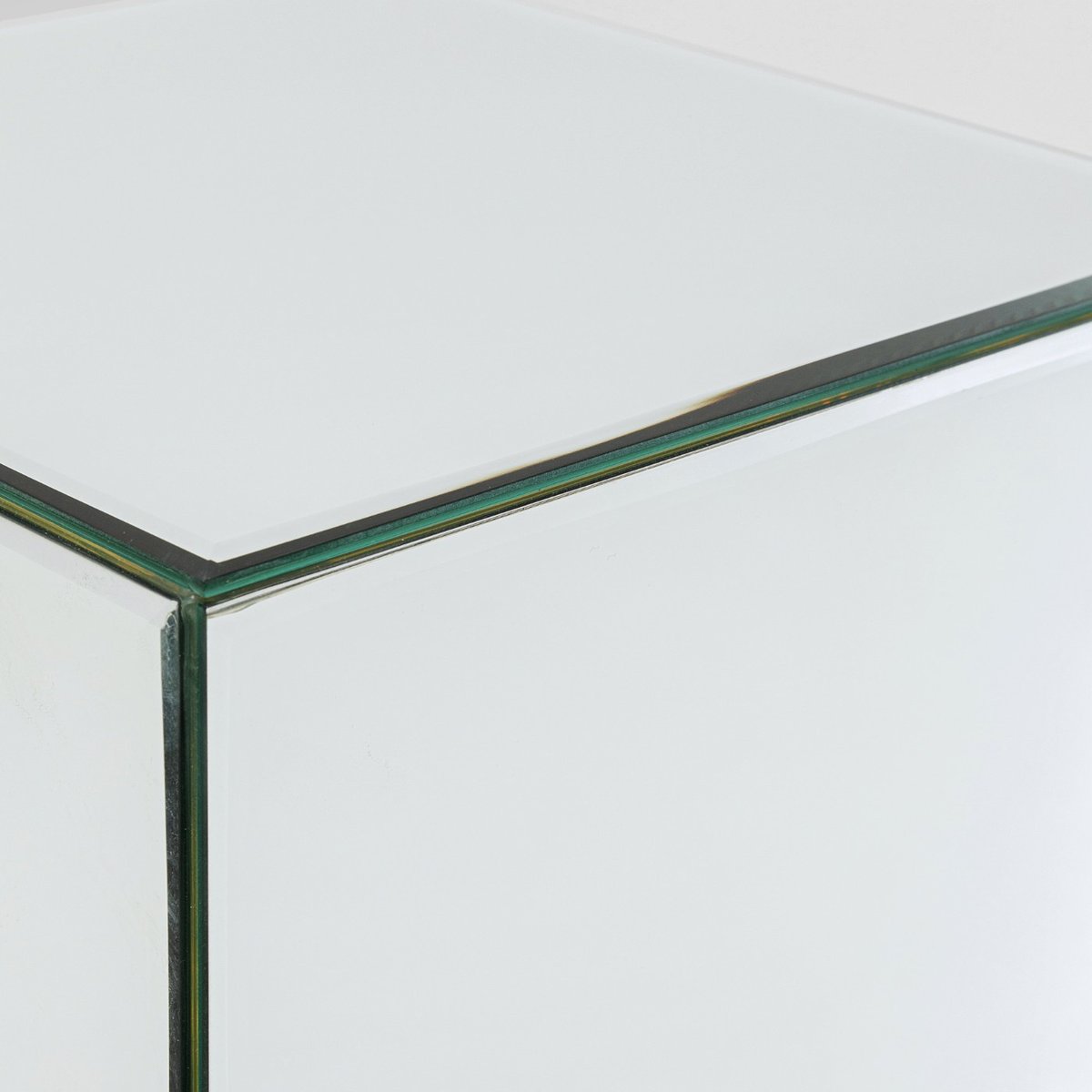 Table d'appoint piédestal 65cm en verre miroir, LUXURY argent, KARE DESIGN