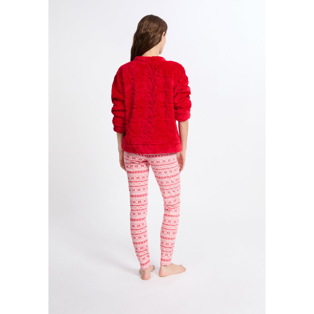 Ensemble de pyjama 2 pièces à motifs MILENA rouge, ETAM