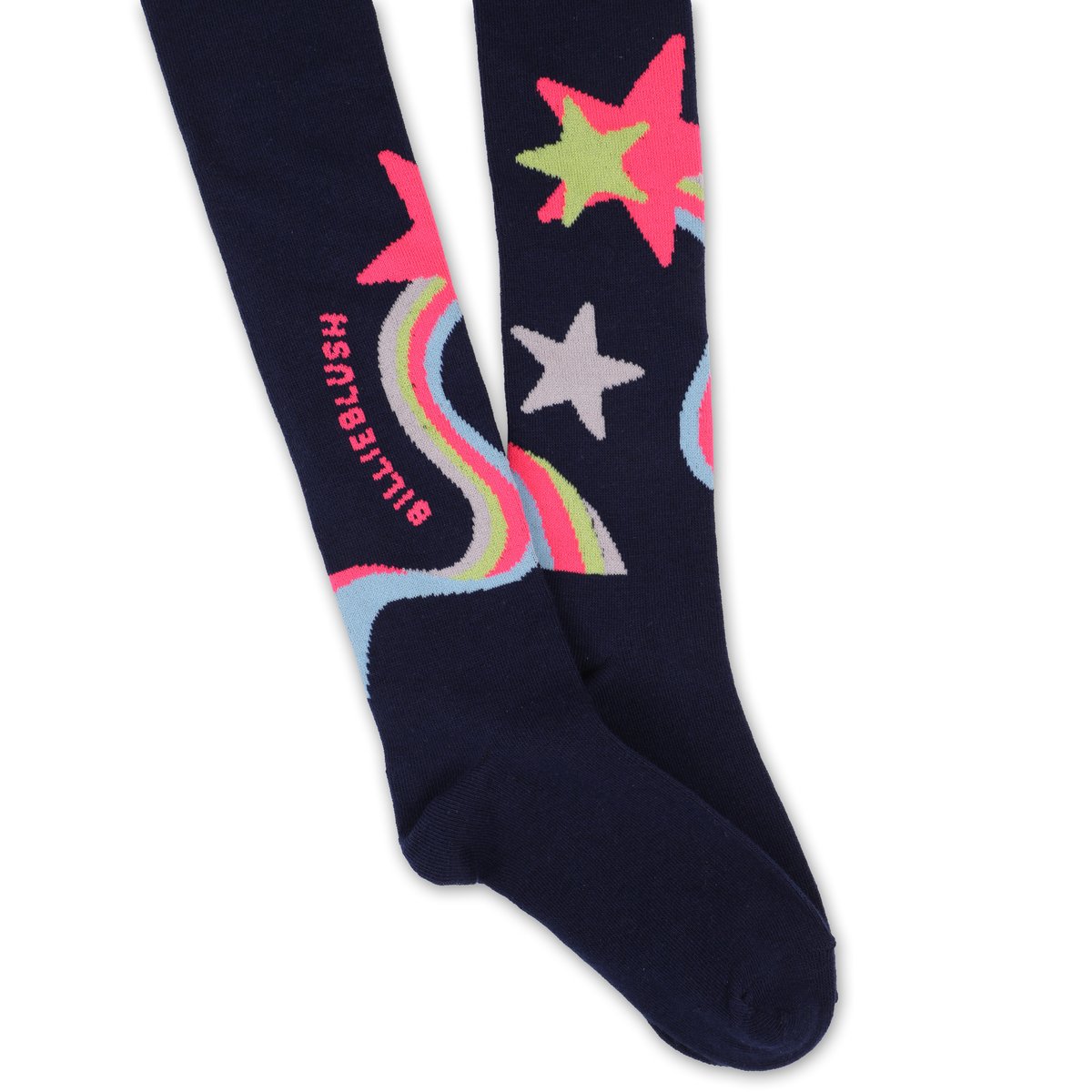 Collants jacquard indigo blue, BILLIEBLUSH