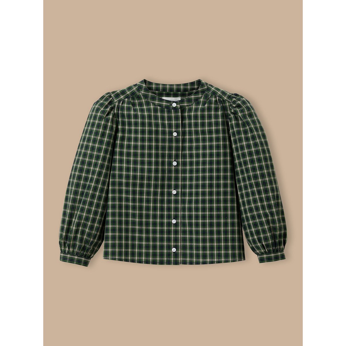 Chemise à carreaux carreaux vert, CYRILLUS