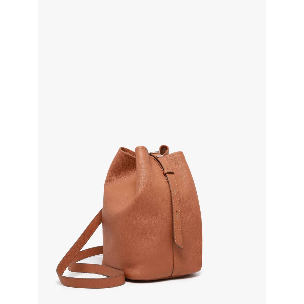 Sac porté épaule sac à dos M Cavalier cuir cannelle, ETRIER