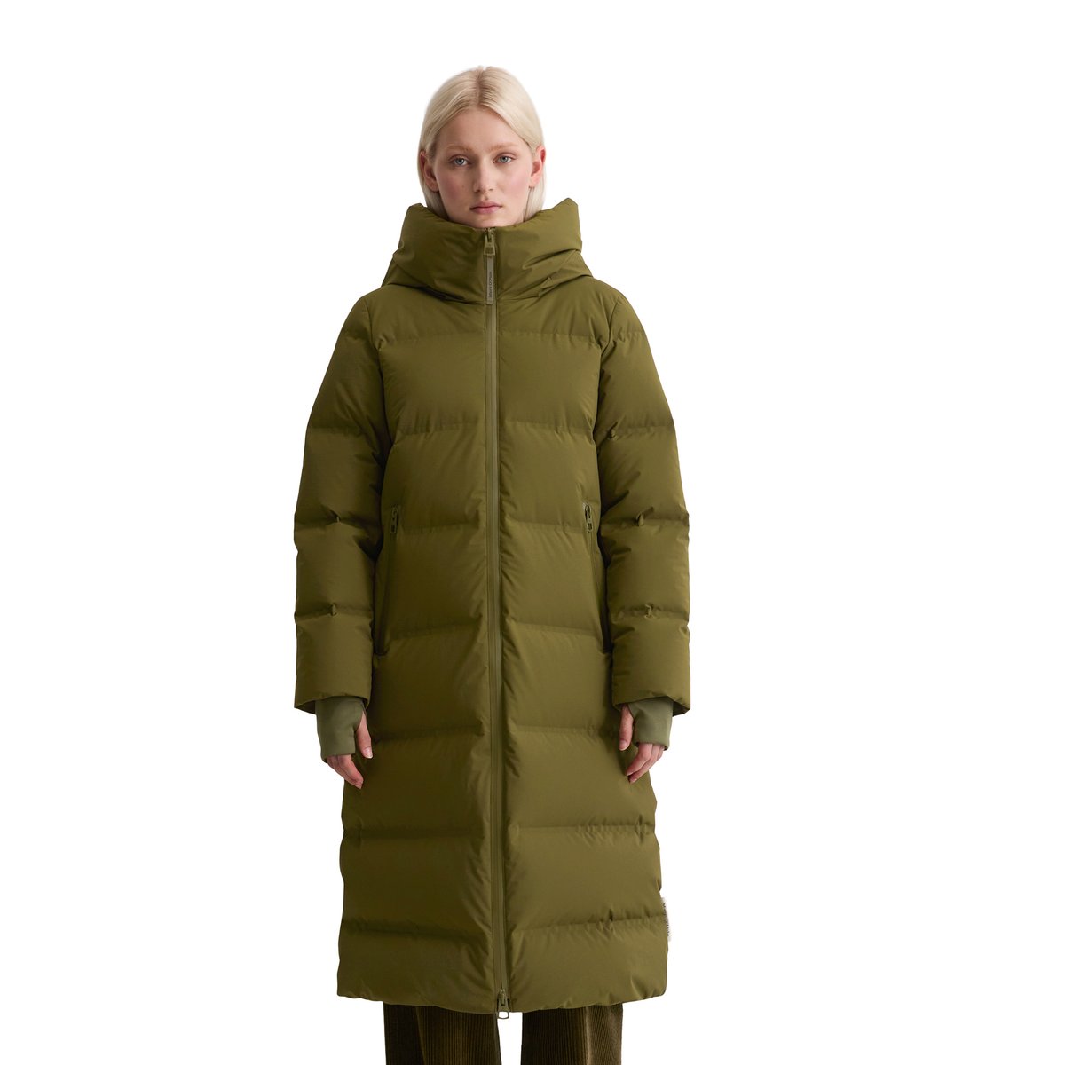 Manteau de duvet MOP x Function en tissu Performance-Fabric 2 couches étanche à l'eau vert foncé, MARC O'POLO