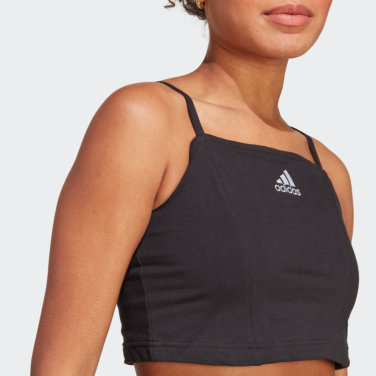 Top crop fines bretelles, Brand of Love noir, ADIDAS SPORTSWEAR
