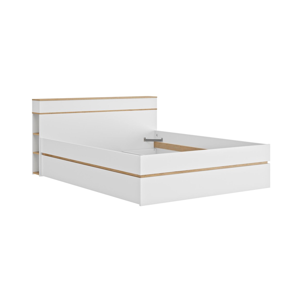 Lit cosy avec rangement intégré blanc, GAMI