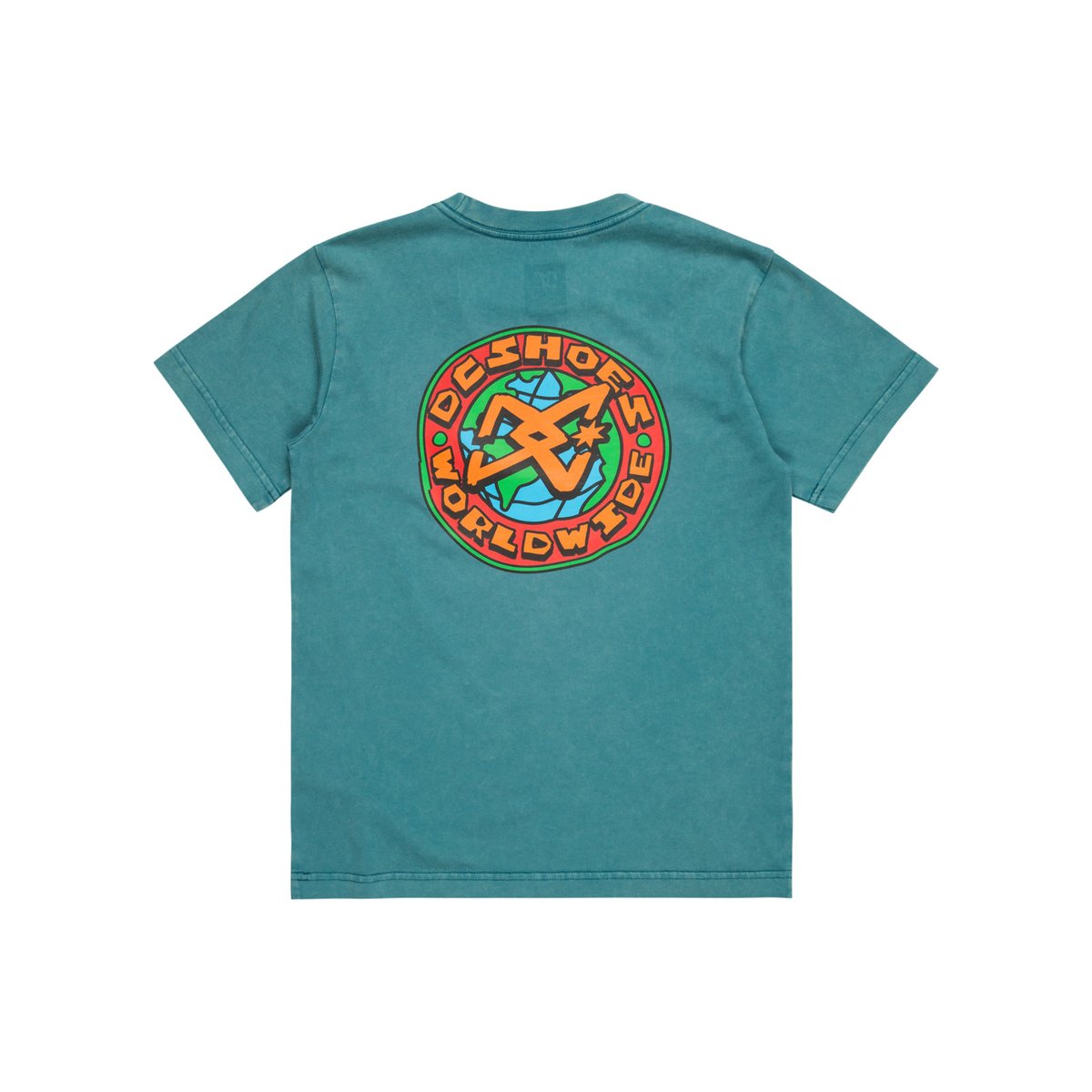 T-shirt à manches courtes SPINNER. bleu deep teal acid wash, DC SHOES
