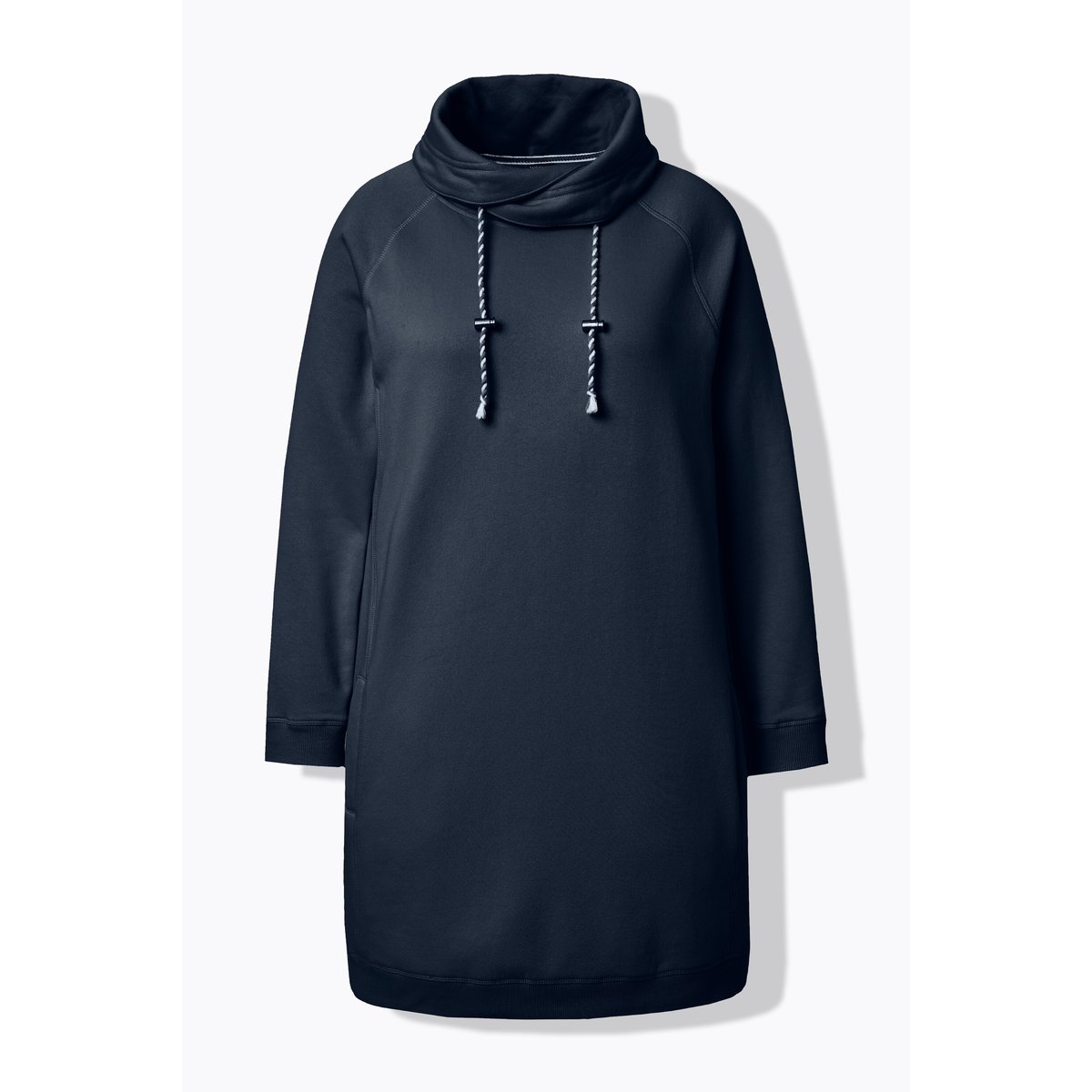Robe en molleton avec poches marine, ULLA POPKEN