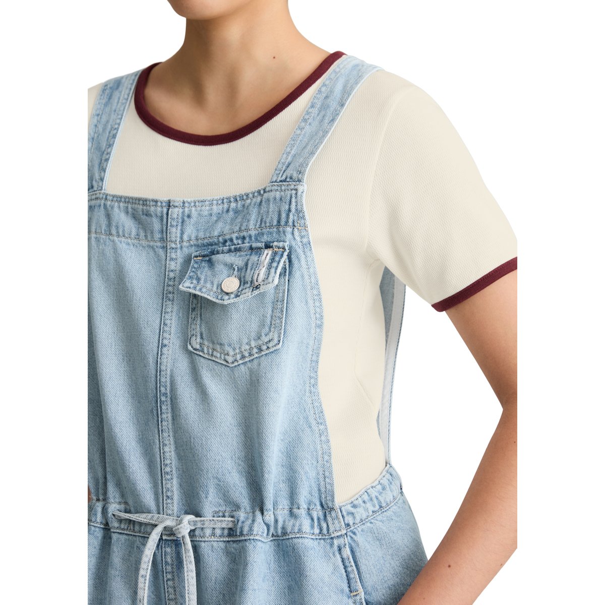 Robe en jean flared en pur coton bleu clair, MARC O’POLO DENIM