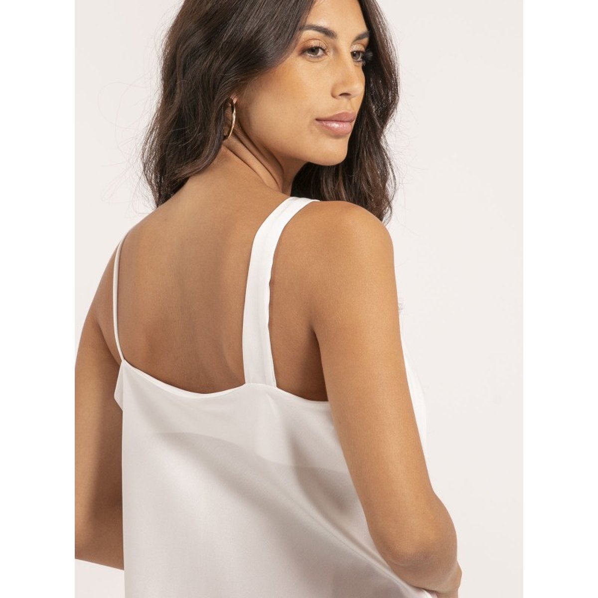 Caraco Satin Felana blanc, DONA LISA