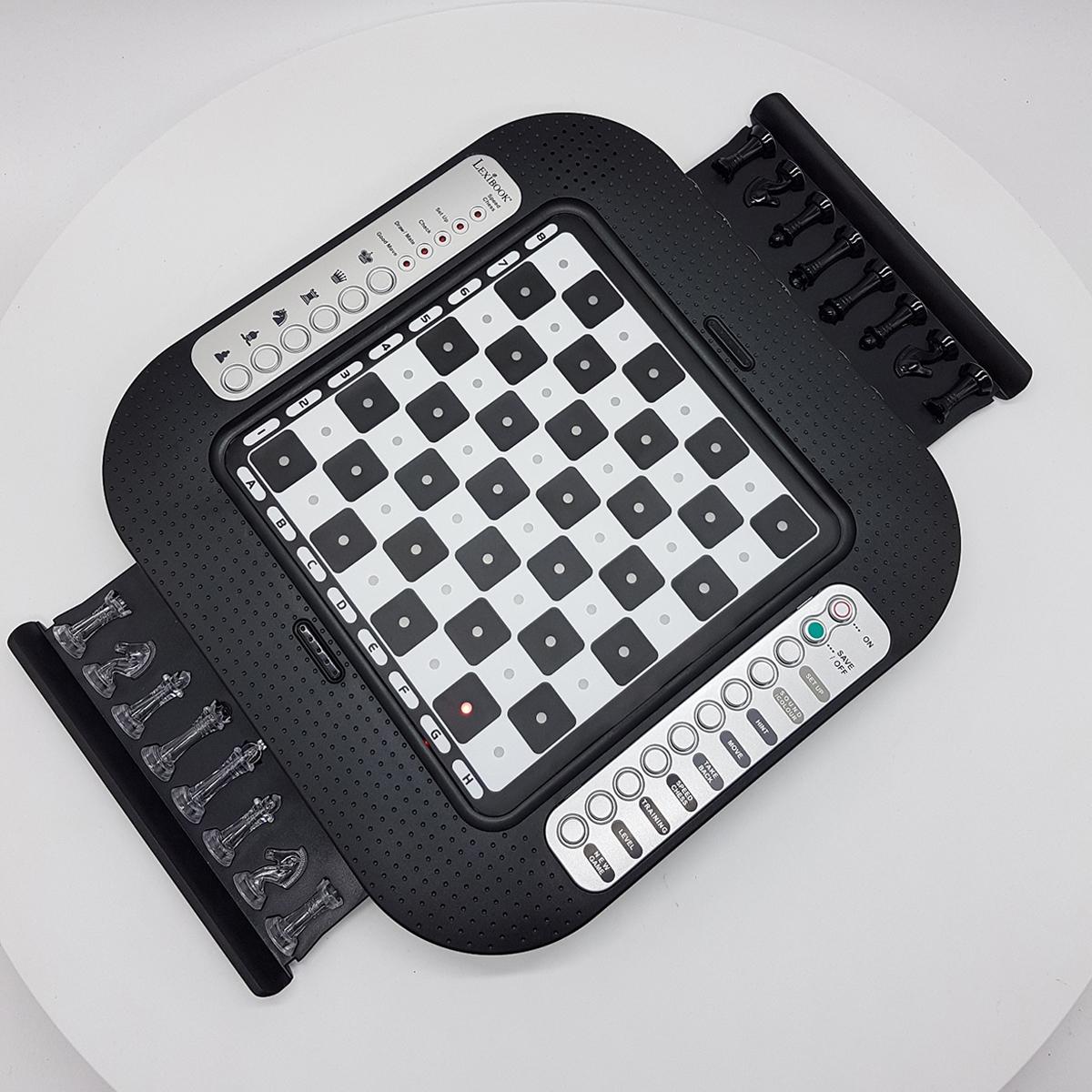 ChessMan FX jeu d'échecs magnétique & électronique noir, LEXIBOOK