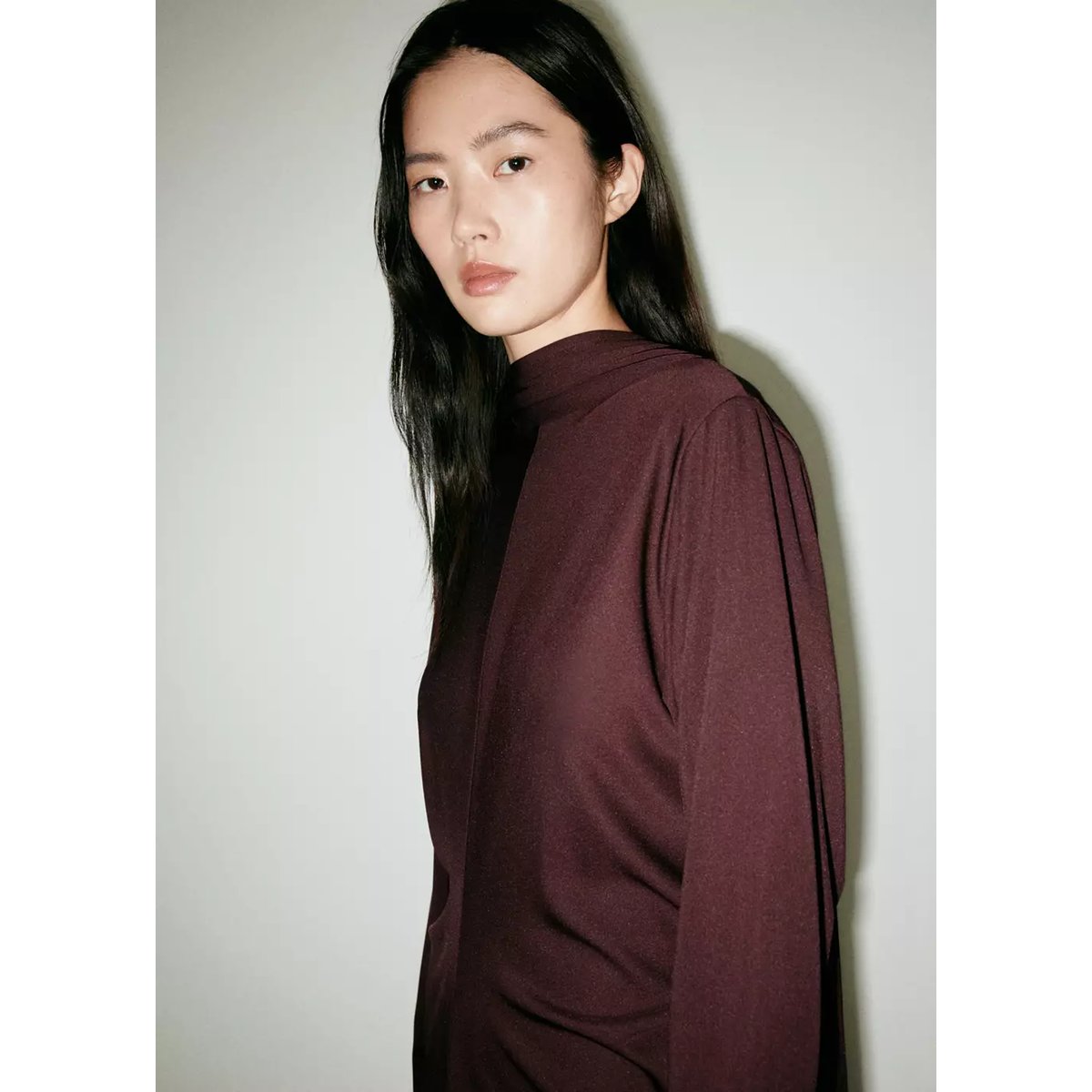 Robe rosalia bordeaux, MANGO
