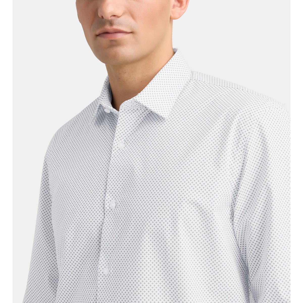 Chemise droite hmiro popeline coton bio blanc, GALERIES LAFAYETTE