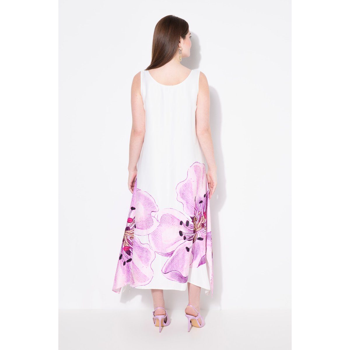 Robe midi sans manches mauve, ULLA POPKEN