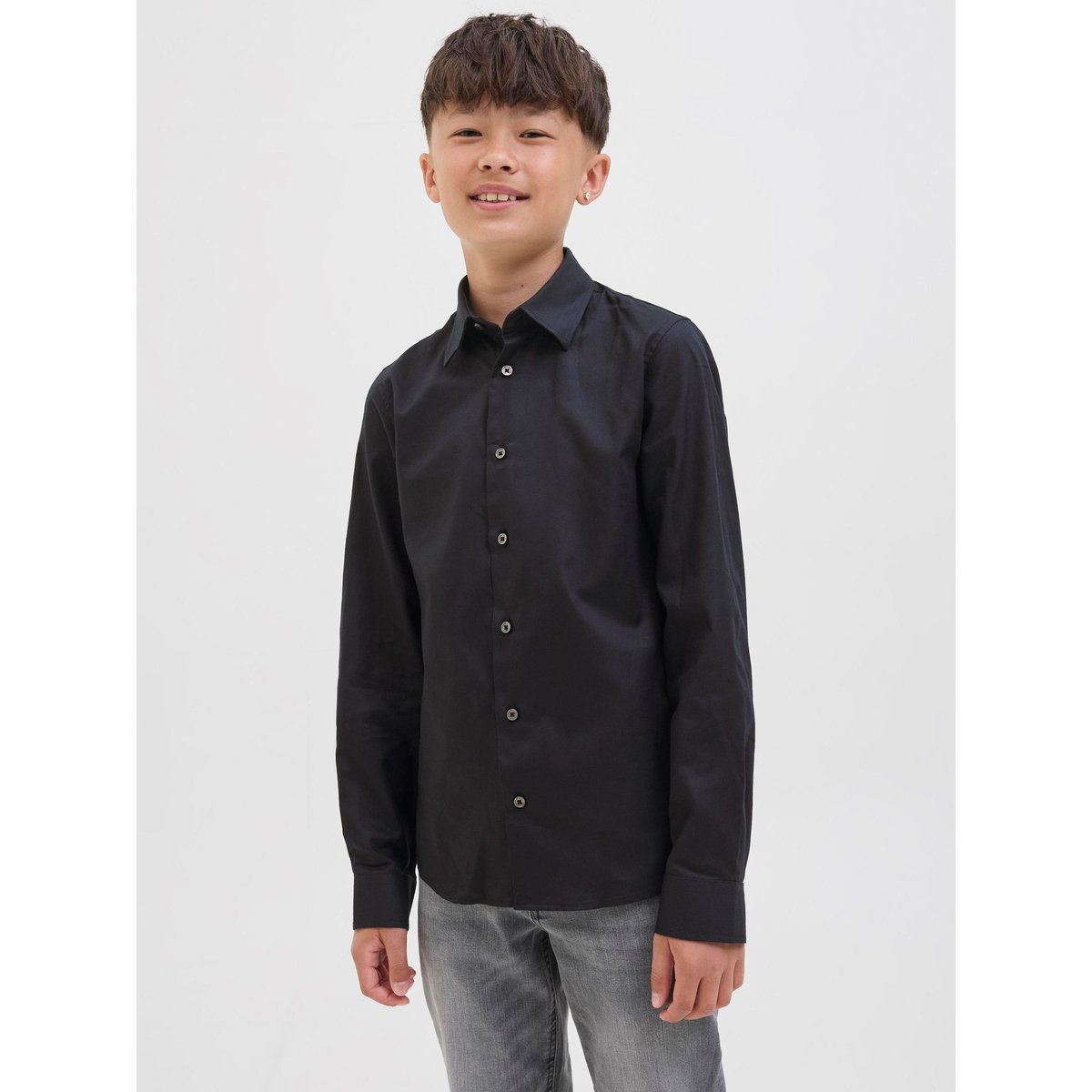 Chemise noire - black, JACK & JONES JUNIOR
