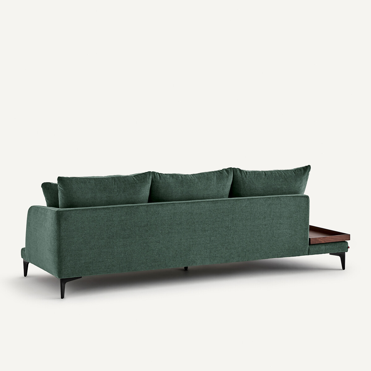 Módulo de sofá con bandeja, mezcla de poliéster, MODERNISTE verde cerceta, EMMANUEL GALLINA X AM.PM