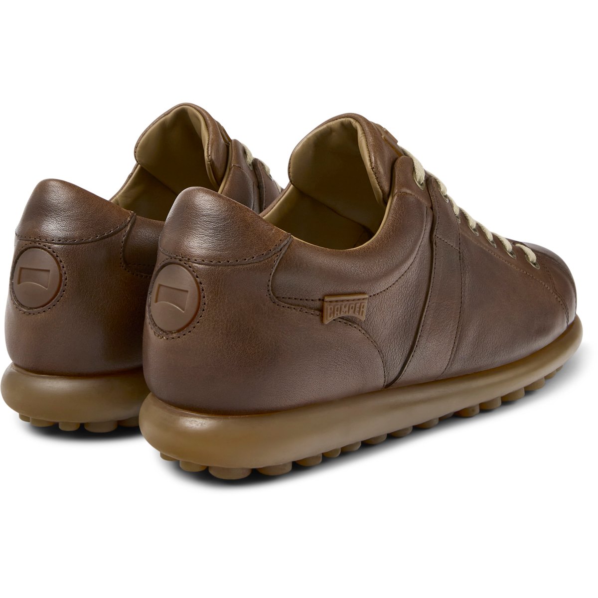 Baskets Pelotas Ariel cuir marron moyen, CAMPER