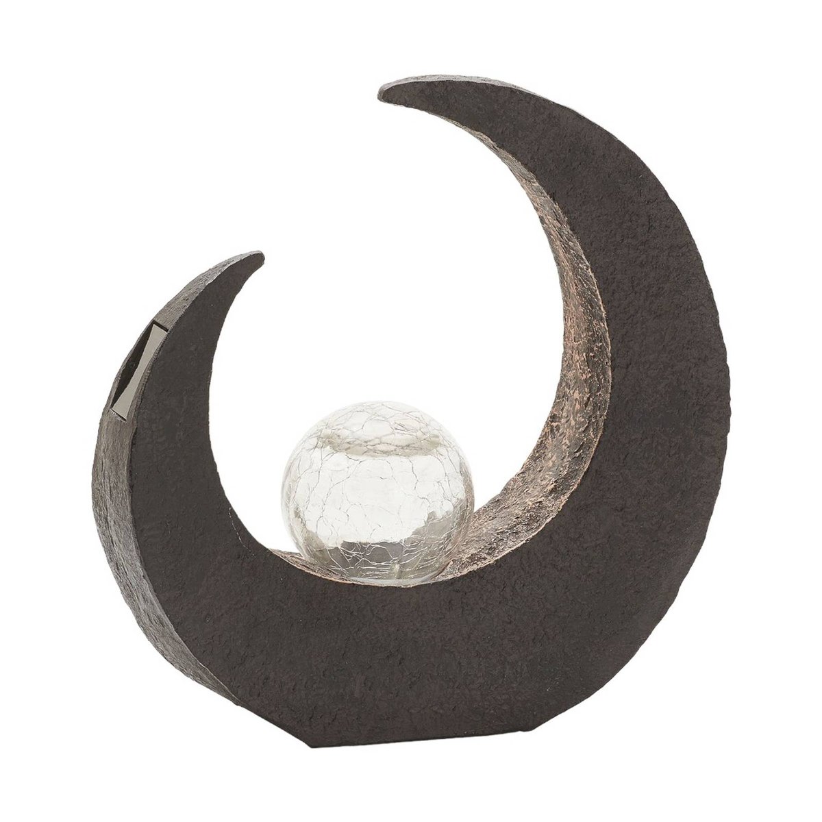Lampe solaire moderneLED, Adem brun rouille, clair, LINDBY