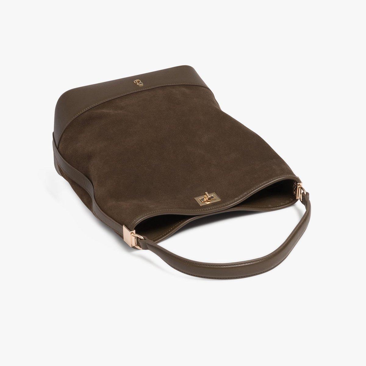 Maro Cuir en cuir ERELL sac seau vert mousse, BOCAGE