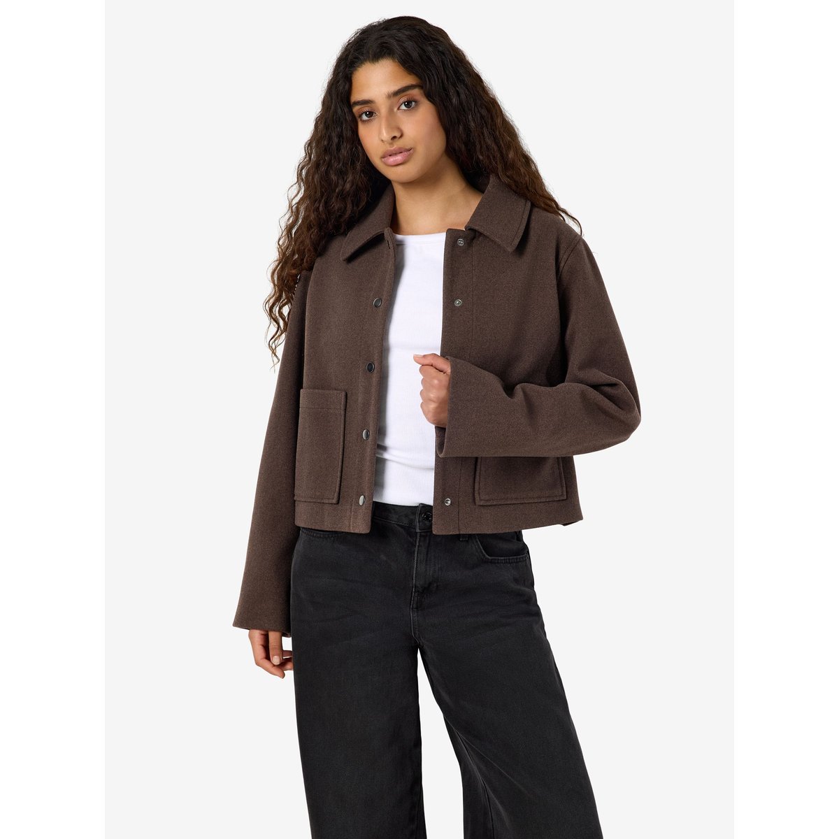 Veste marron - chocolate brown1, NOISY MAY