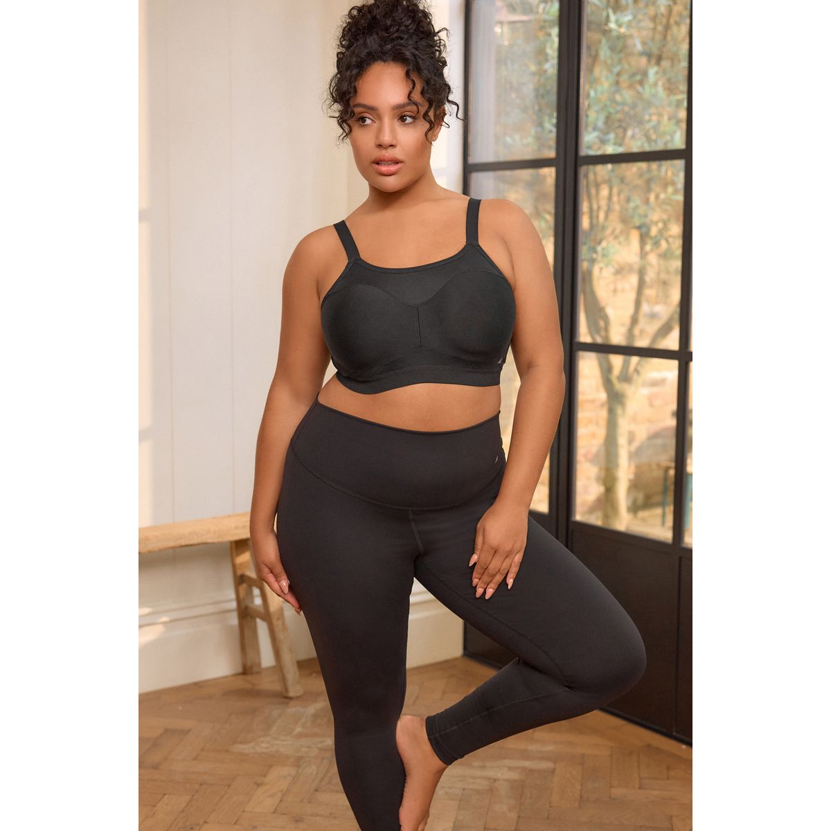 Brassière à fort impact non rembourrée noir, NEXT