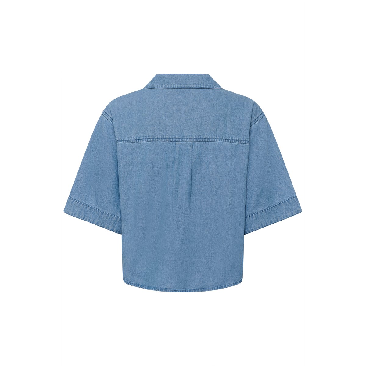 Chemise à manches courtes bleu medium blue chambray, KAFFE